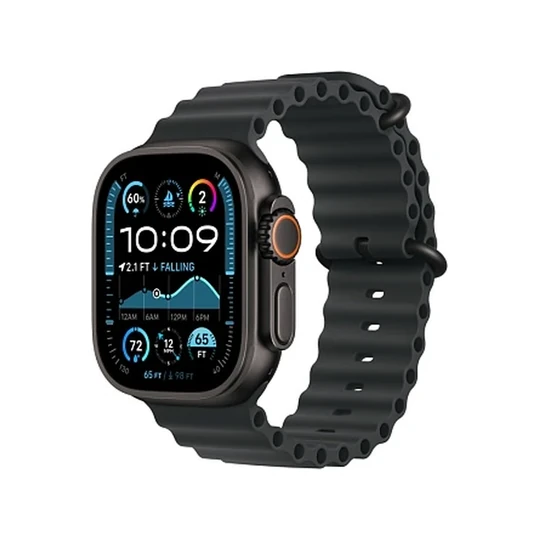 Apple Watch Ultra 2 GPS + Cellular, 49 мм, корпус из черного титана, ремешок Ocean черного цвета — Чёрный